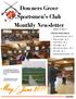 Downers Grove Sportsmen s Club Monthly Newsletter