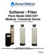 Softener / Filter Fleck Model 2850 SXT Medical / Industrial Series Operation and Service Manual