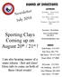 Sporting Clays Coming up on August 20 th / 21 st!