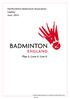 Hertfordshire Badminton Association Update June 2014