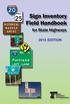 ODOT Sign Inventory Field Handbook