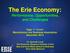 The Erie Economy: Performance, Opportunities, and Challenges