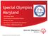 Special Olympics. Maryland. Maryland