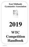 East Midlands Gymnastics Association. WTC Competition Handbook. 14 th January 2019