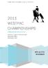2011 WESTP MPIONSHIPS PROGRAMME OF EVENTS