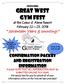 The 16th Annual GREAT WEST GYM FEST. at the Coeur d Alene Resort February 22 25, Confirmation packet and registration information