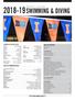SWIMMING & DIVING FIGHTING ILLINI FAST FACTS TABLE OF CONTENTS ATHLETIC COMMUNICATIONS. U n i v e r s i t y o f I