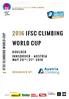 2016 IFSC CLIMBING WORLD CUP