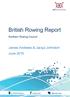 British Rowing Report. Northern Rowing Council