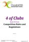 4 of Clubs. Beach 365 Event. Competition Rules and Regulations. Version 1.4