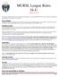 MURSL League Rules 16-U Amended 1/7/19