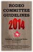 RODEO COMMITTEE GUIDELINES