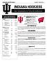 INDIANA HOOSIERS. ATHLETIC MEDIA RELATIONS J.D. CAMPBELL DIRECTOR/MBB CONTACT  - CELL - (812) IUHOOSIERS.