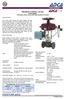 PNEUMATIC CONTROL VALVES PV25 (ANSI) V25S globe control valves with linear actuators PA series
