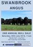 SWANBROOK ANGUS 2ND ANNUAL BULL SALE. Saturday, 30th July 2016, 11am. Marble Hall, Long Plain Glen Innes Rd, Inverell NSW