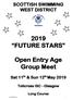2019 FUTURE STARS. Open Entry Age Group Meet