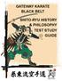 GATEWAY KARATE BLACK BELT SHITO-RYU HISTORY & PHILOSOPHY TEST STUDY GUIDE