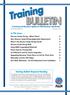 Training BULLETIN. A Training and Education Update for PADI Members Worldwide. SECOND QUARTER 2013 Product No